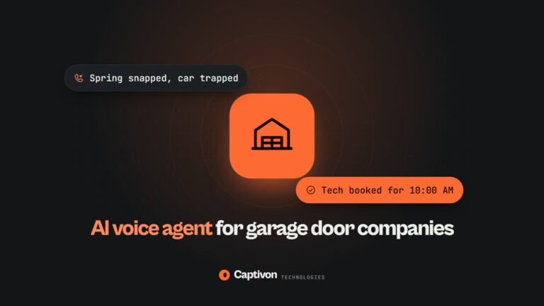 AI voice agent for garage door companies: a full guide