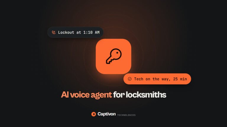 AI voice agent for locksmiths: answer every lockout call