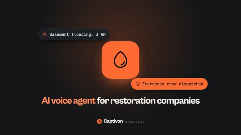 AI voice agent for restoration companies: a full guide